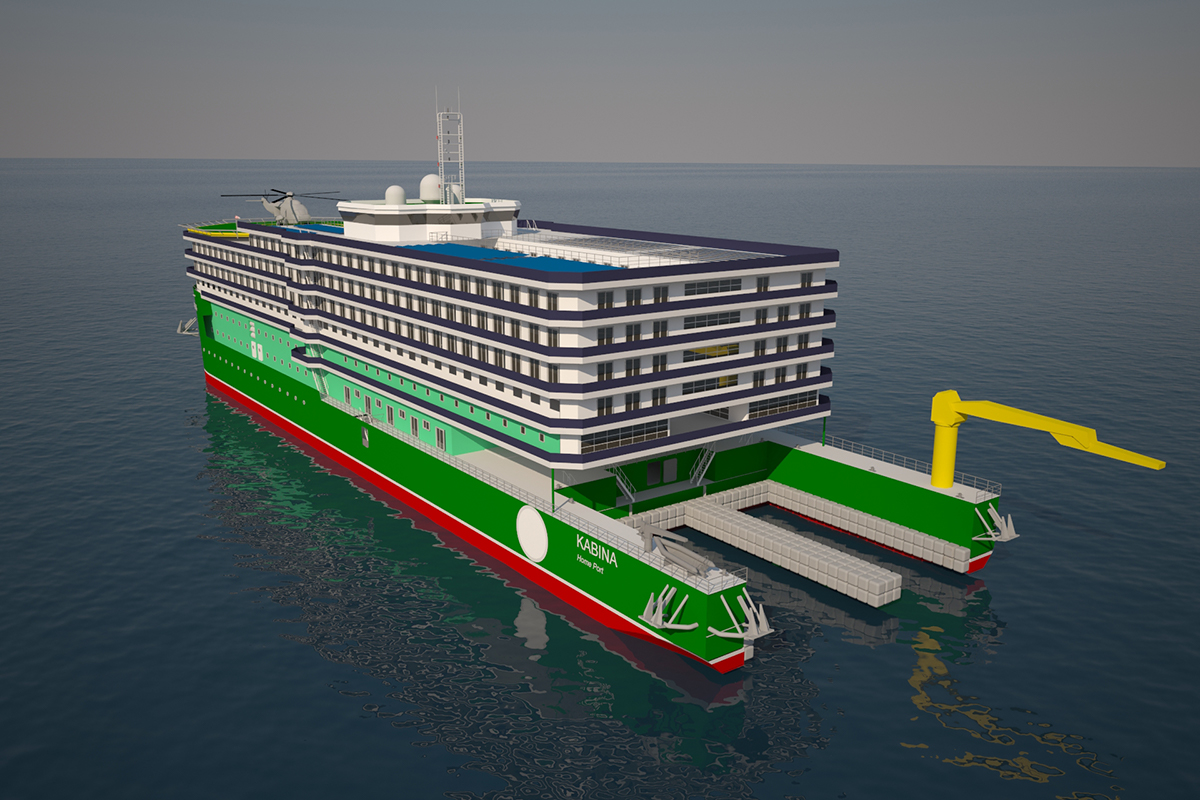 800 capacity accommodation vessel for the energy sector