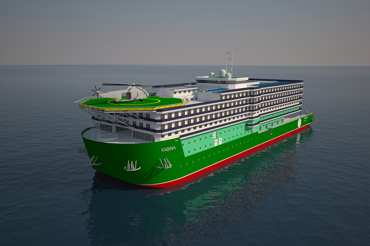 800 capacity accommodation vessel for the energy sector